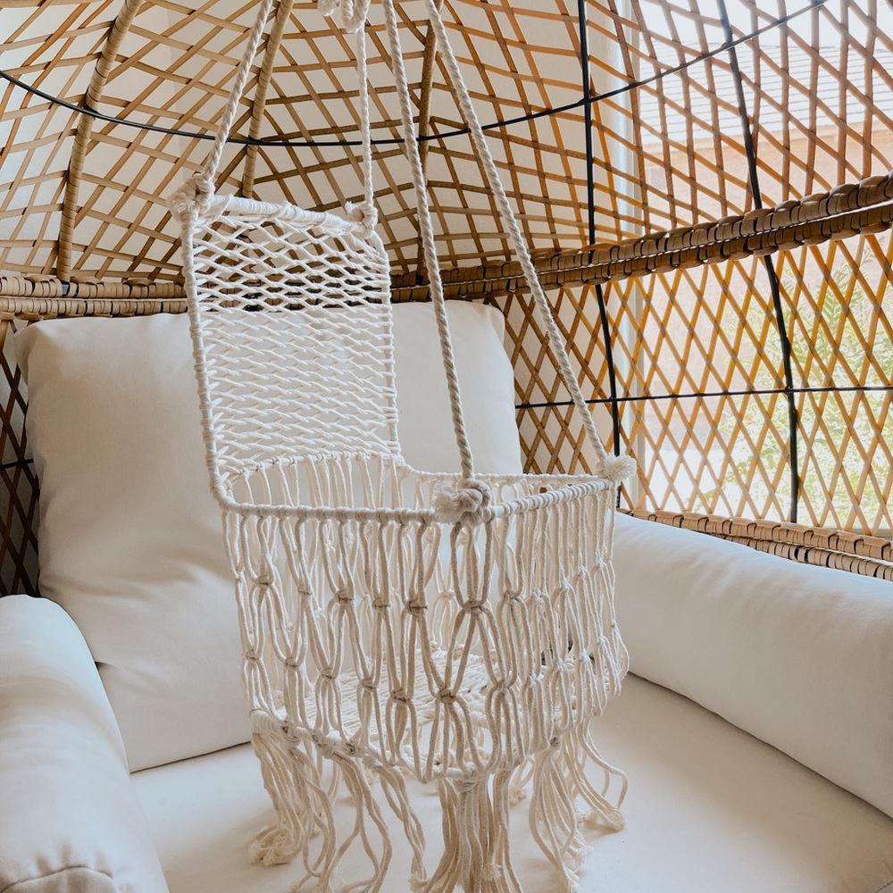 Macrame Baby Swing - Picture 1 of 2